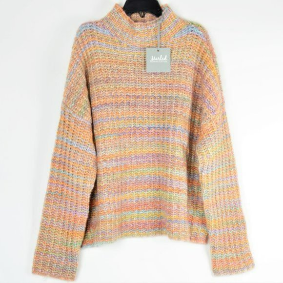 NWT MARLED Cozy Cotton Space Dye Yarn Sweater - Picture 3 of 5